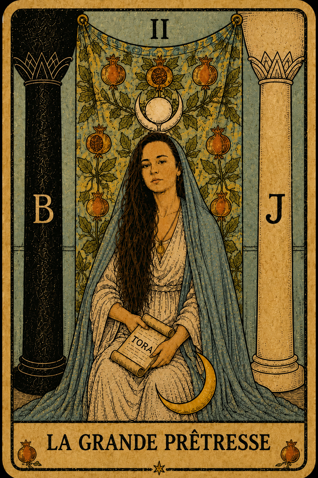 Carte du tarot La Grande Prêtresse